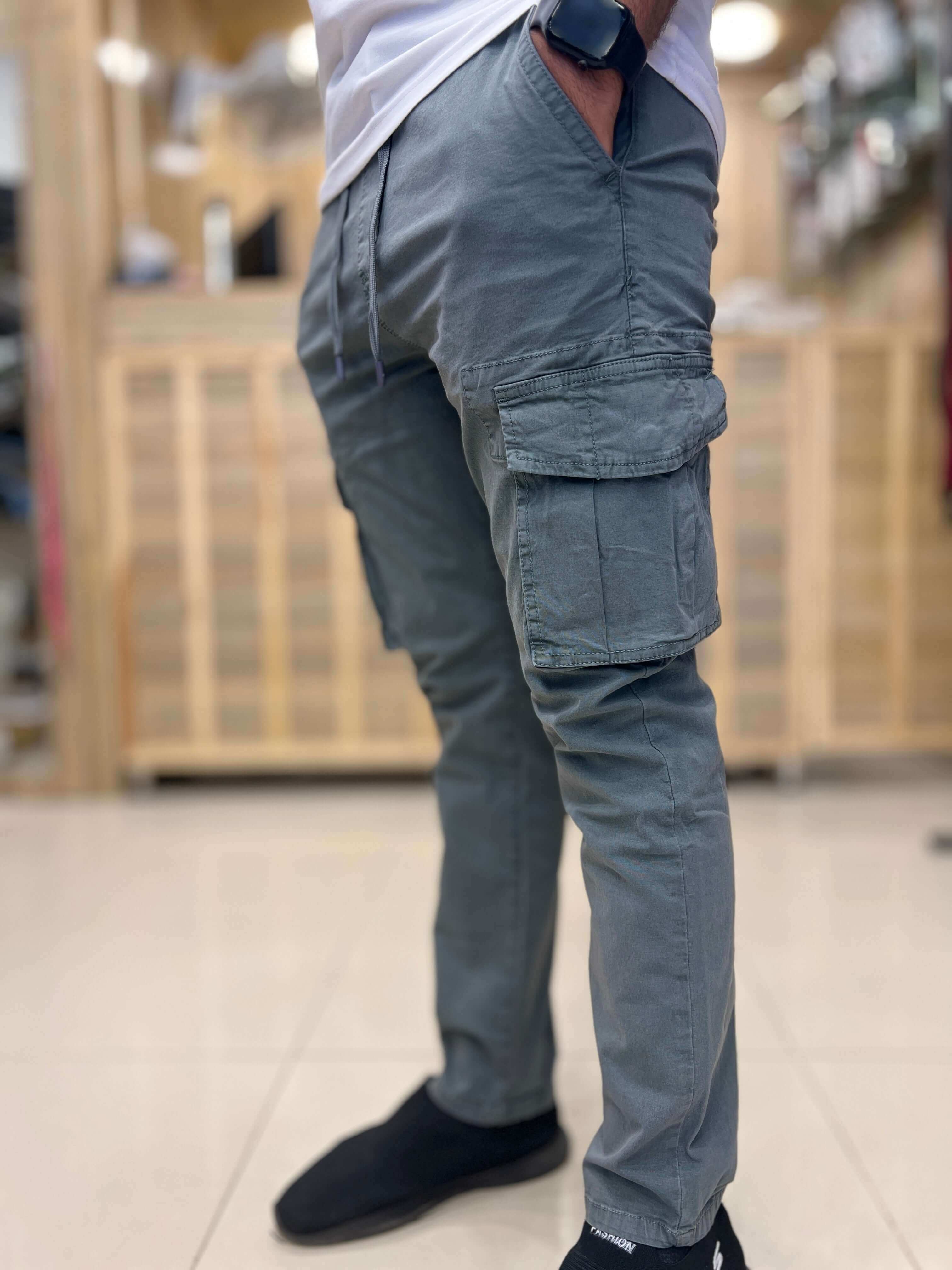 New Stylish Mens 6 pocket Cargo Trousers