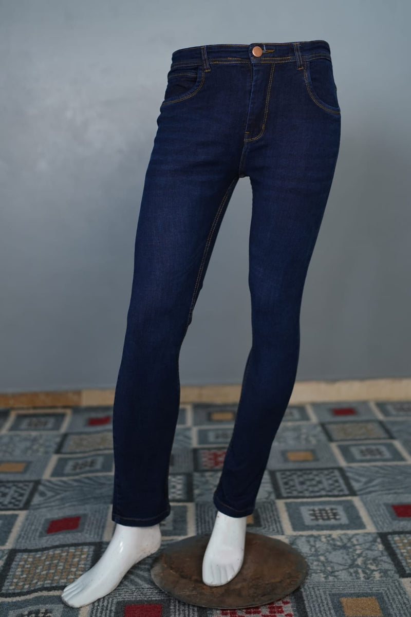 Premium Dark Blue Stretch Denim Jeans