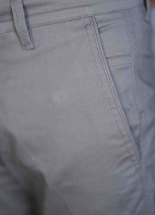 Light Grey Premium Cotton Chino Pants