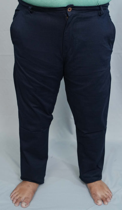  Navy Blue Cotton Chino Pants