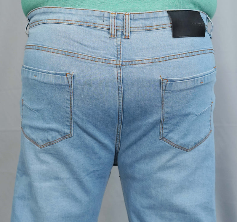 Men's Casual Greenish Blue Denim