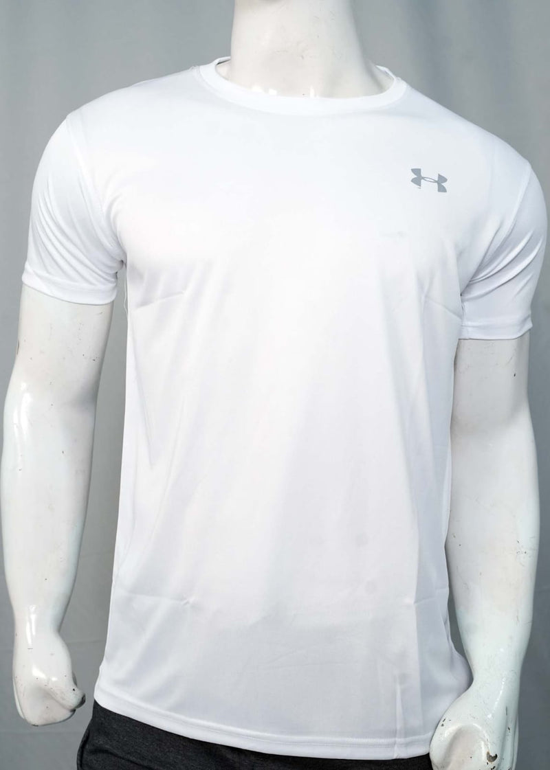 white Dry Fit T shirts-alnoor cloths pk