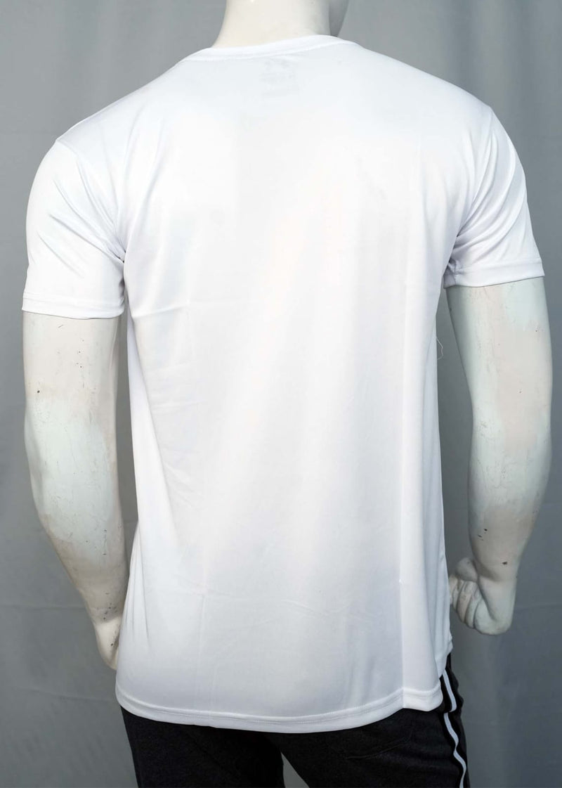 white Dry Fit T shirts-alnoor cloths pk