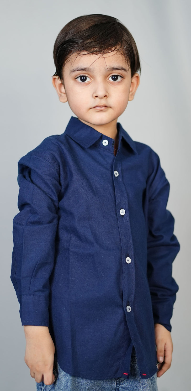 Navy Blue Boys Shirt