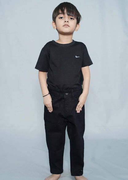 Kids Basic Black T shirts