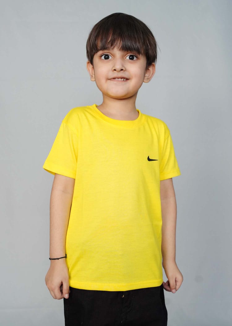 Kids Yellow Premium Casual T shirt