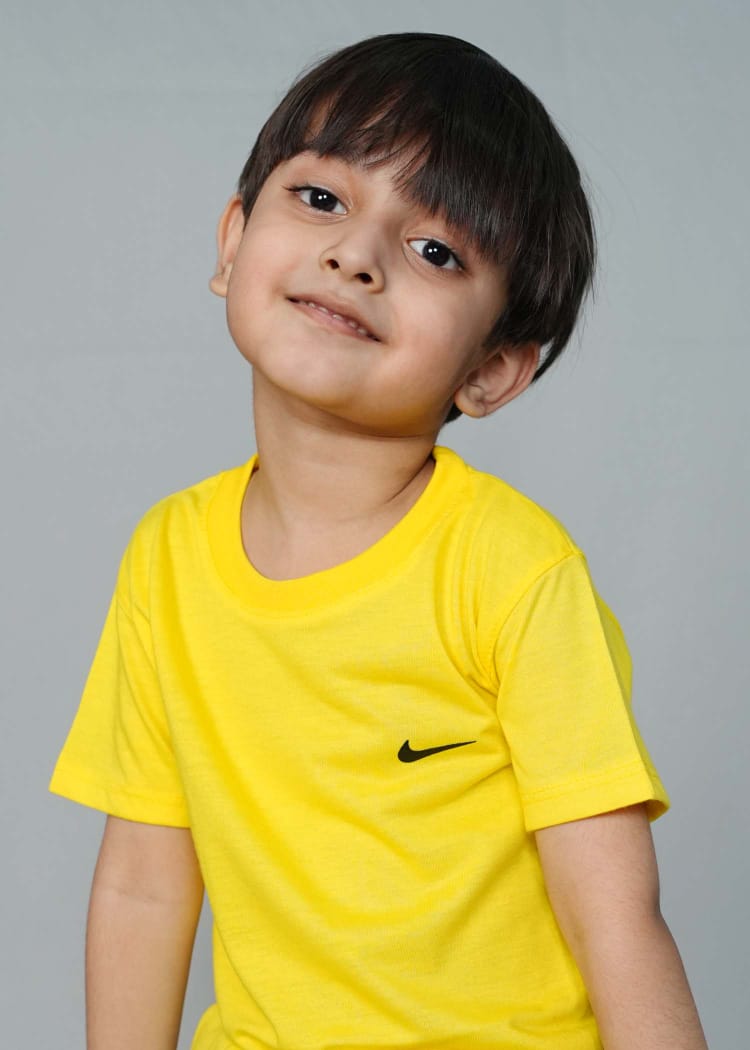 Kids Yellow Premium Casual T shirt