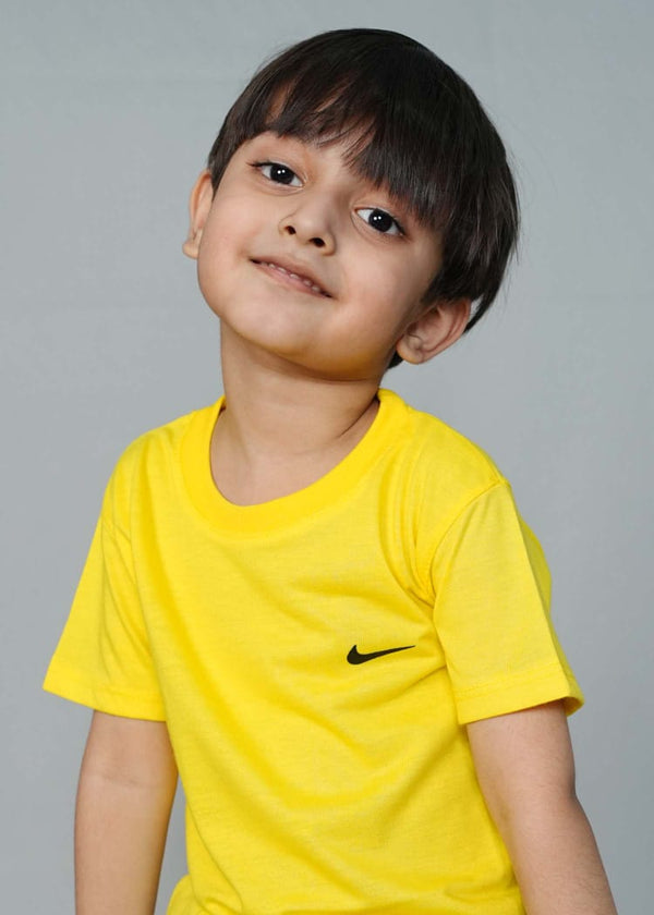 Kids Yellow Premium Casual T shirt