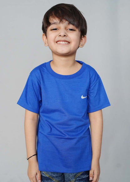 Kids Royal Blue Casual T shirts