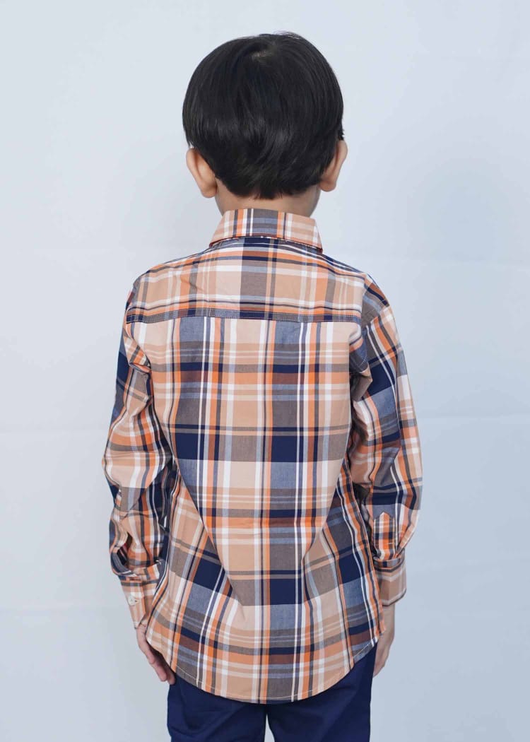 Full Sleeves Kids Multi Check shirts