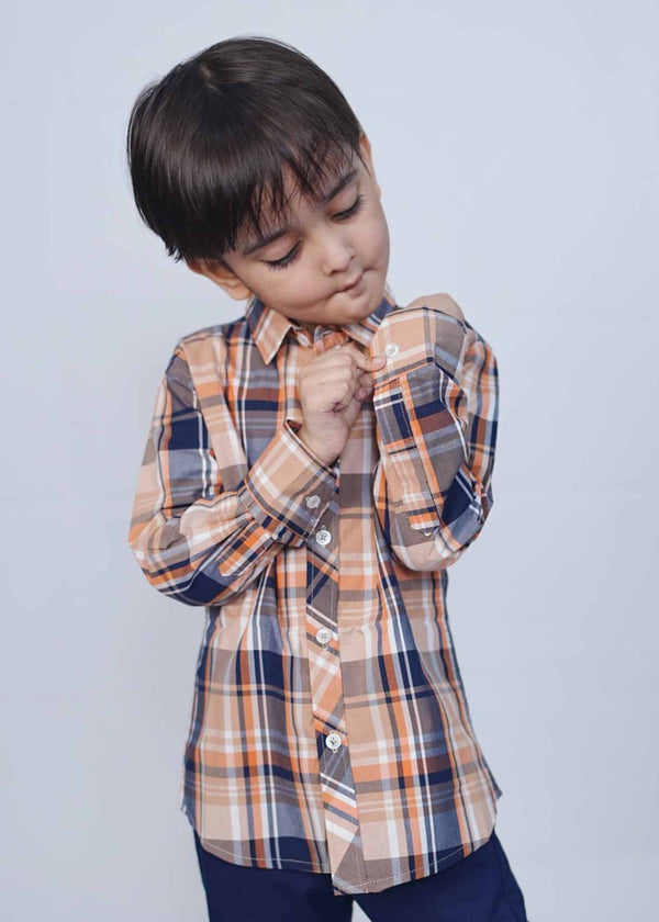 Full Sleeves Kids Multi Check shirts