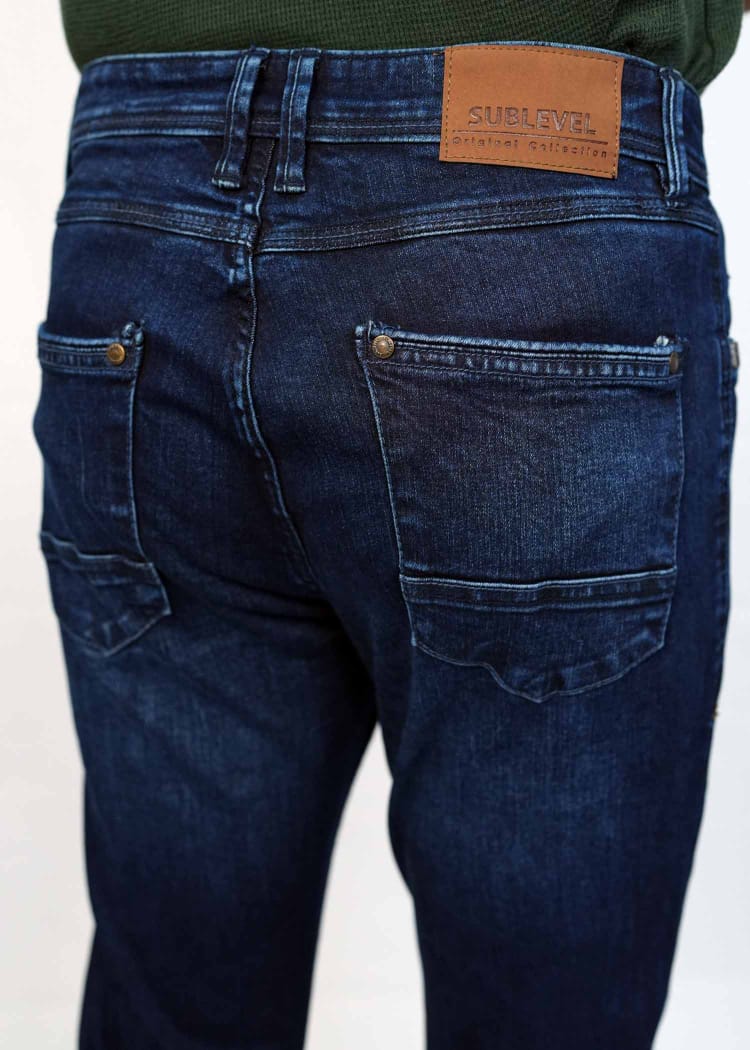 Sub Level Dark Blue Premium Jeans