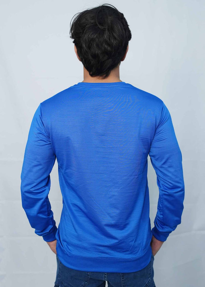 Royal Blue Athletic Fit Sweat Shirt