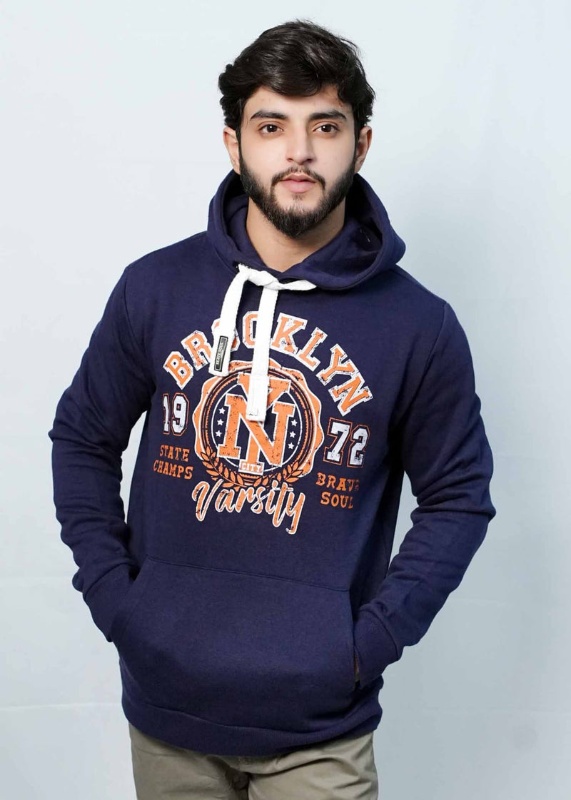 Men's Comfort Navy Blue Hood