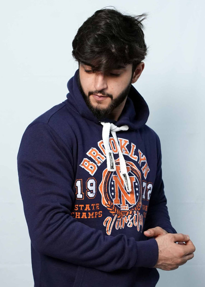 Men's Comfort Navy Blue Hood