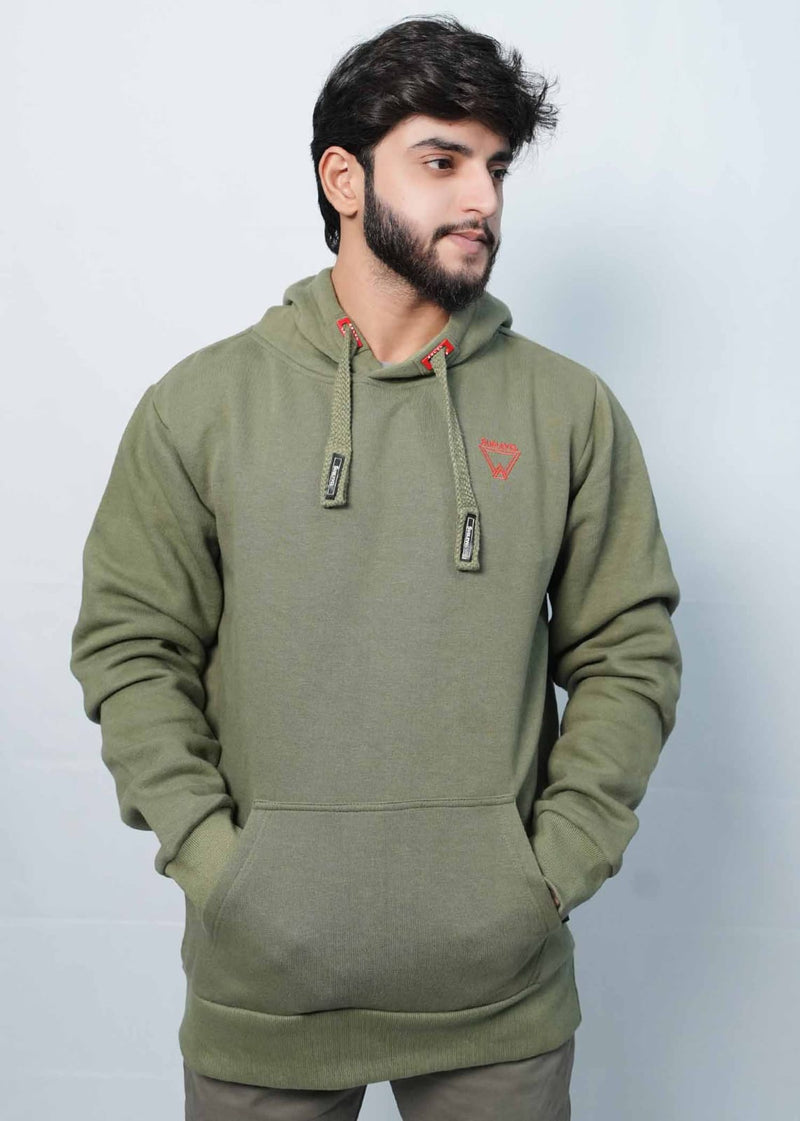 Men’s Cozy Light Green winter Hood