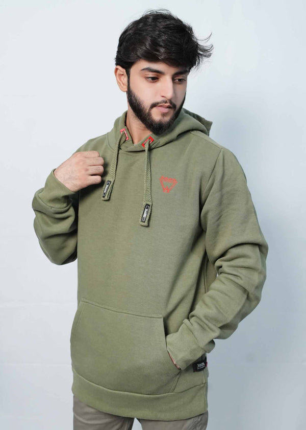 Men’s Cozy Light Green winter Hood