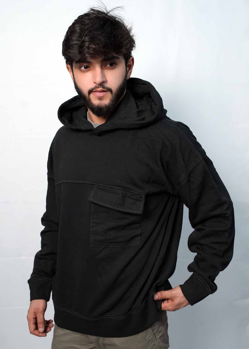 Black Down Shoulder Premium Hood