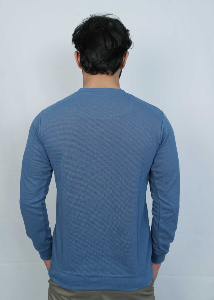 Mid Blue Classy fit Sweat Shirts