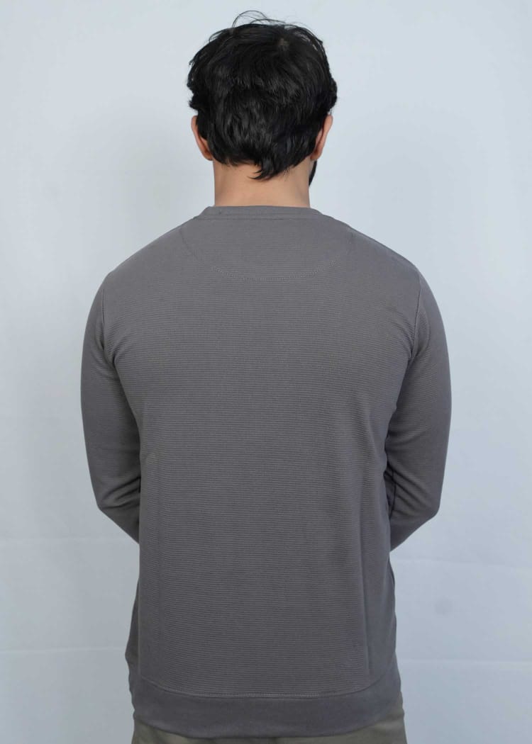 Men's Tailored Fit Grey Sweat Shirts