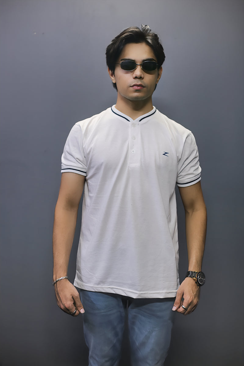  Henley Color Stylish white T shirts