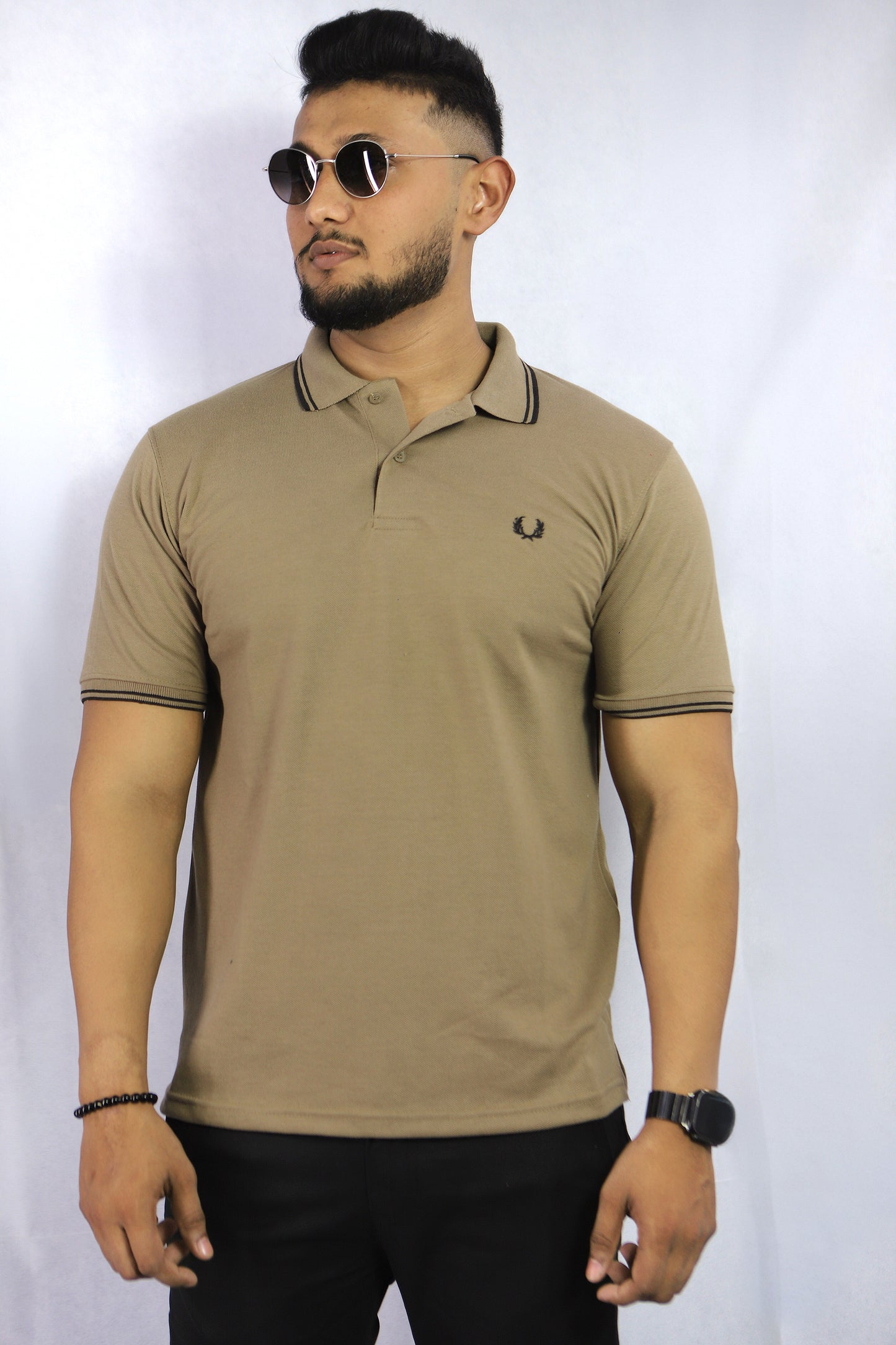  Men s Light Beige Luxury Men's Polo T-Shirts