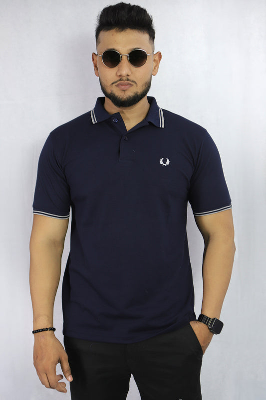 Navy Blue Colour Affordable Men's Polo T-Shirts