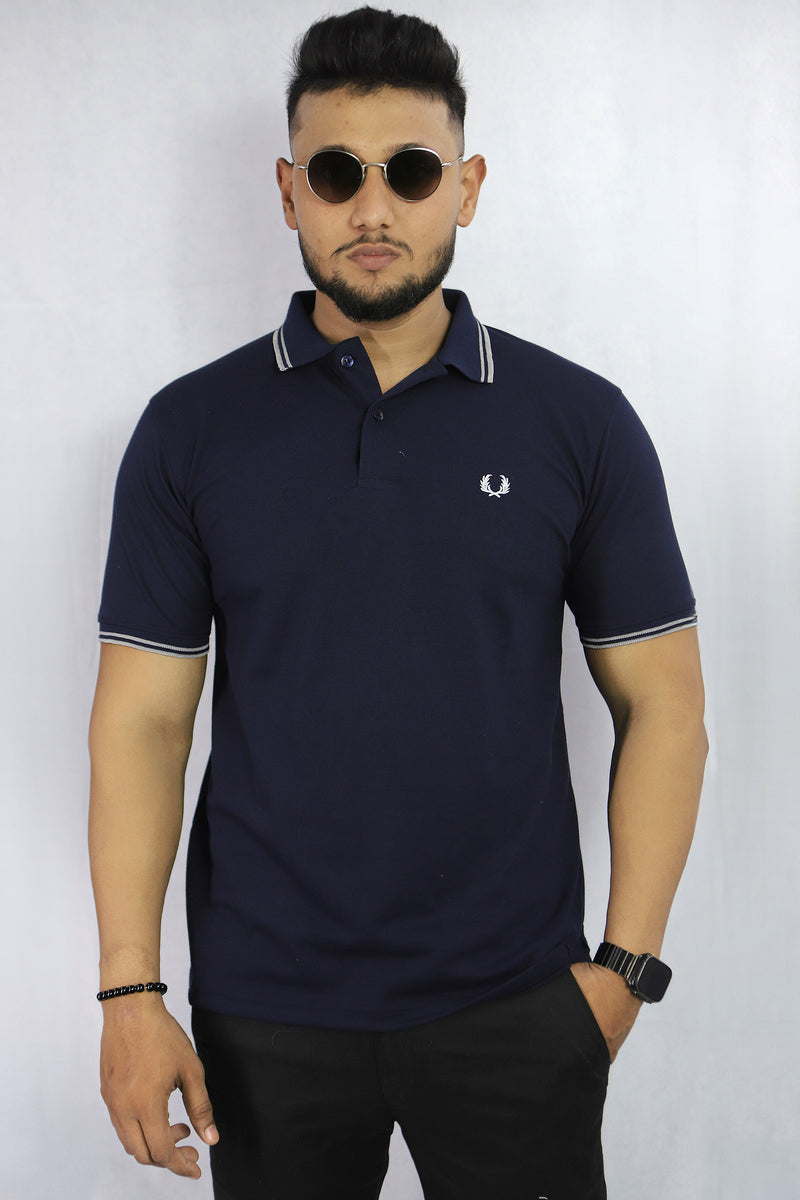 Navy Blue Colour Affordable Men's Polo T-Shirts