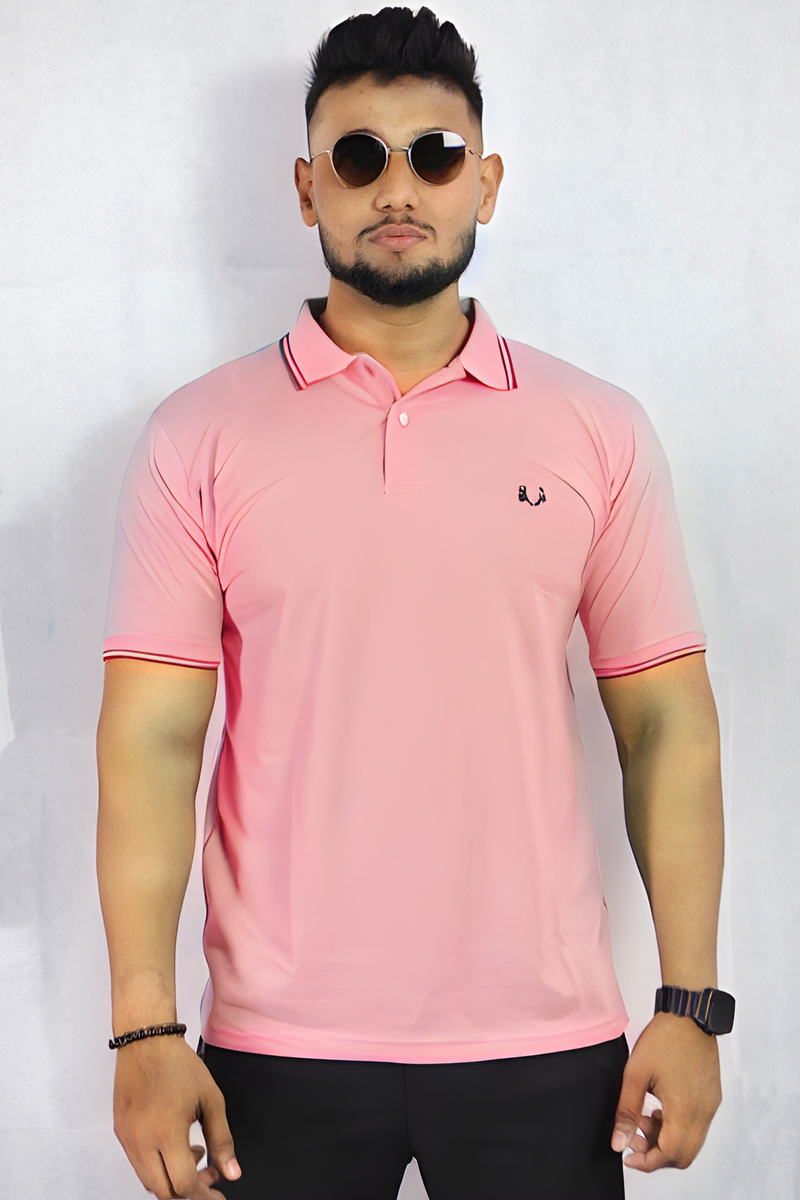  Buy Tea pink colour Polo T shirts