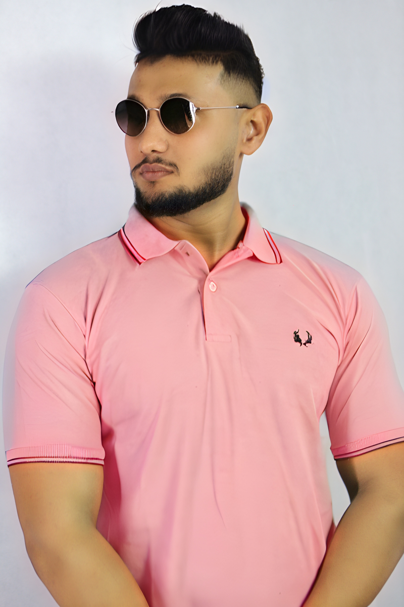  Buy Tea pink colour Polo T shirts