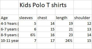 Polo T shirts