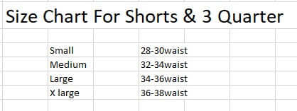 3 quarter shorts for mens