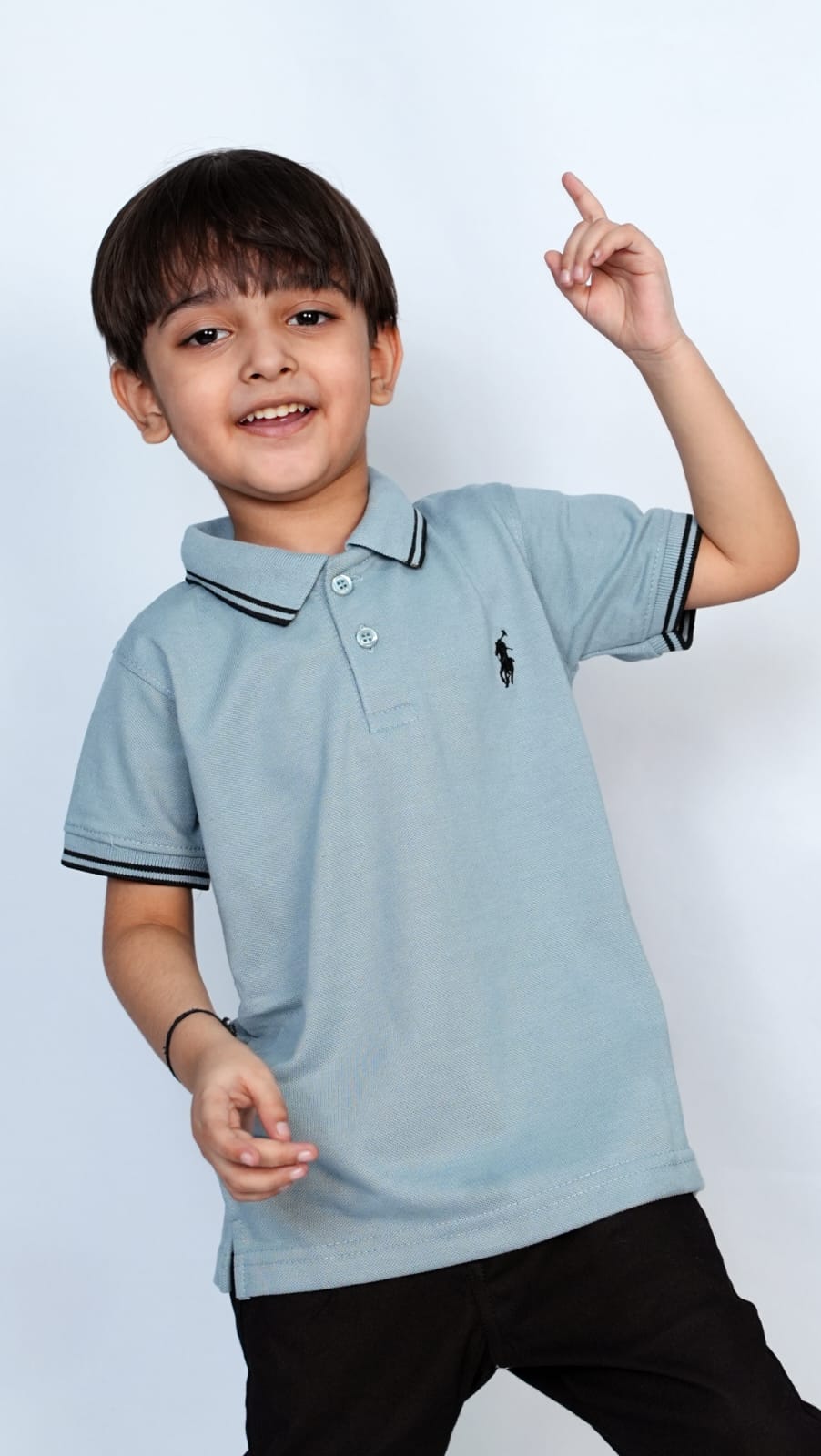 Kids Authentic Light Blue Polo T shirts