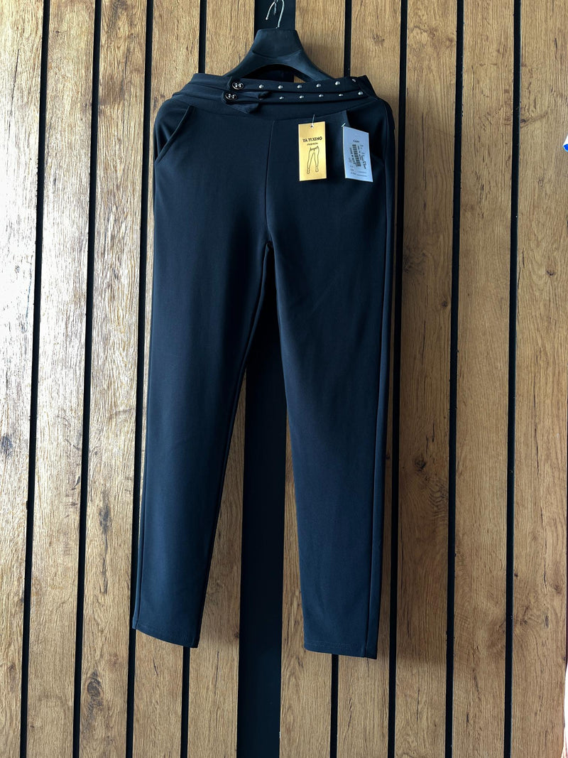 Ladies Black Slim Fit Trouser