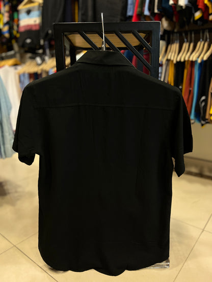 Black Half Sleeves Shirts