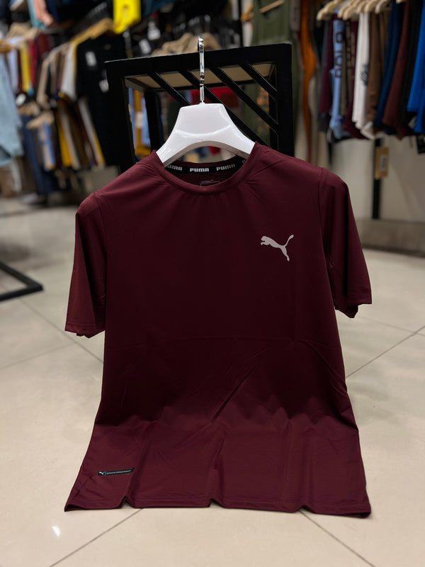 Maroon Puma Gym/Sport Tshirts