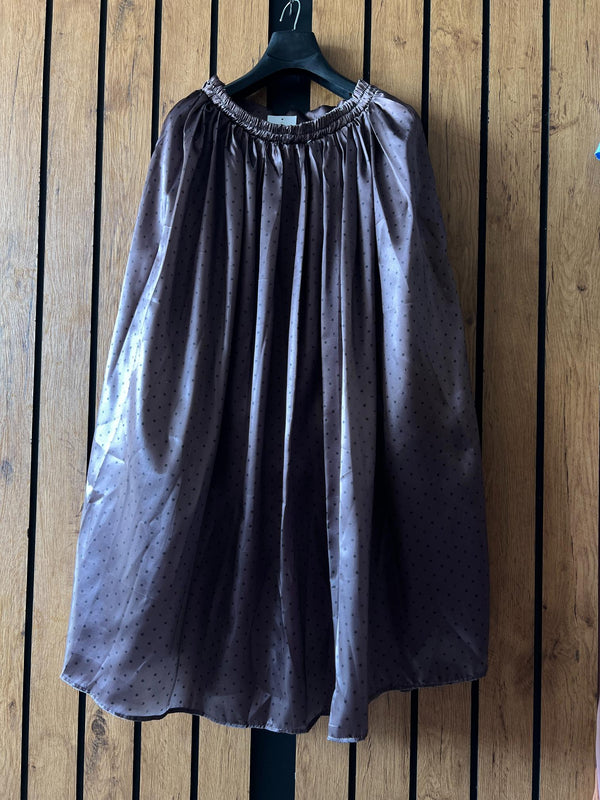  Dark Grey Dot Women Skirts