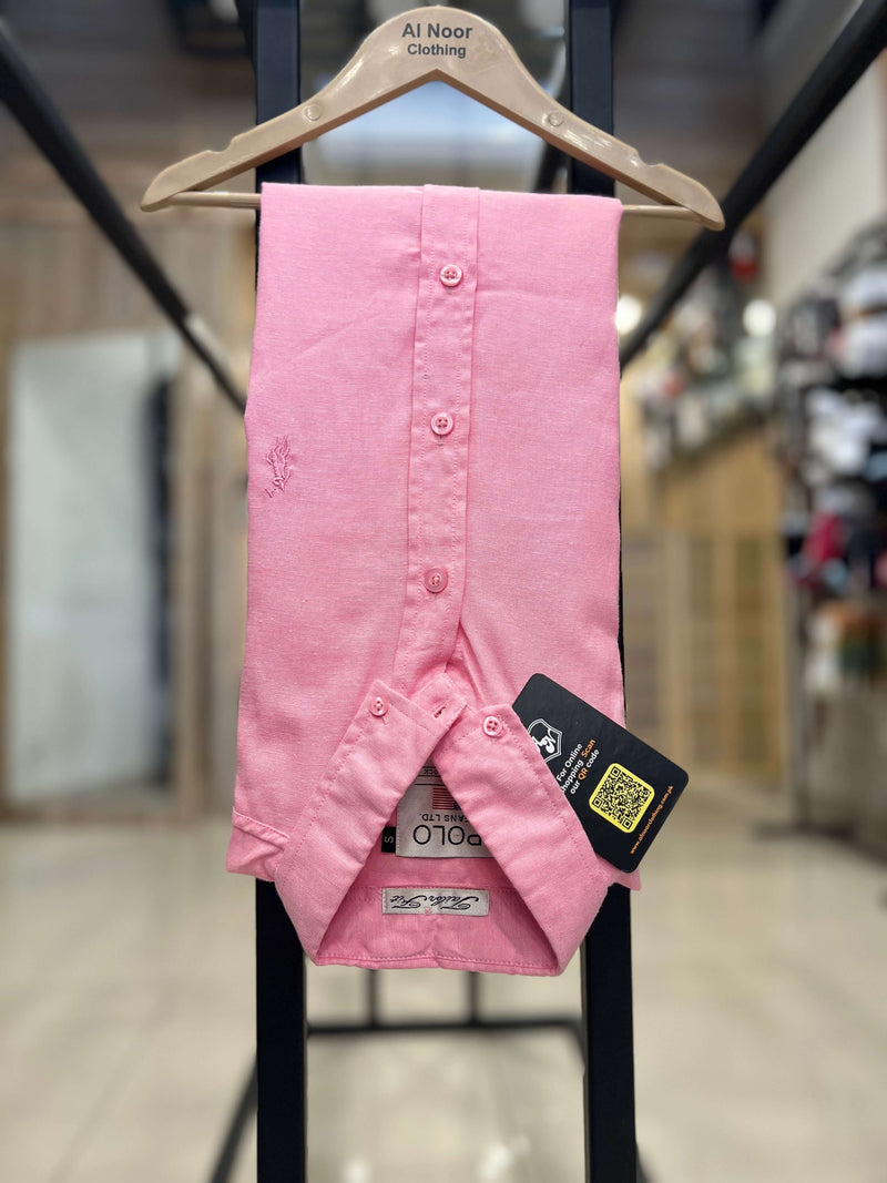 Casual PInk Button down Shirts- Al Noor Clothing