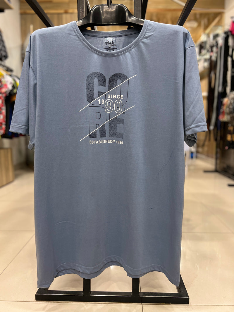 Grey Free Size Round Neck T shirts