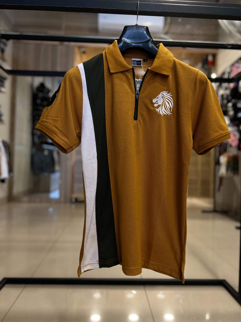 Zip Polo T shirts