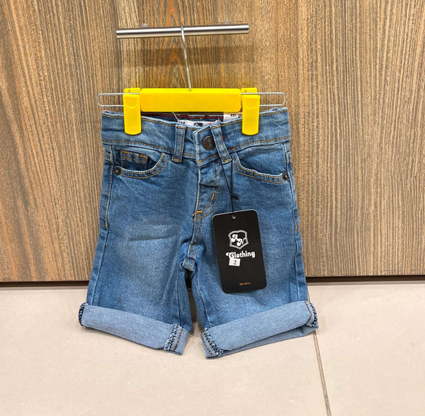  Boys Denim Shorts Button