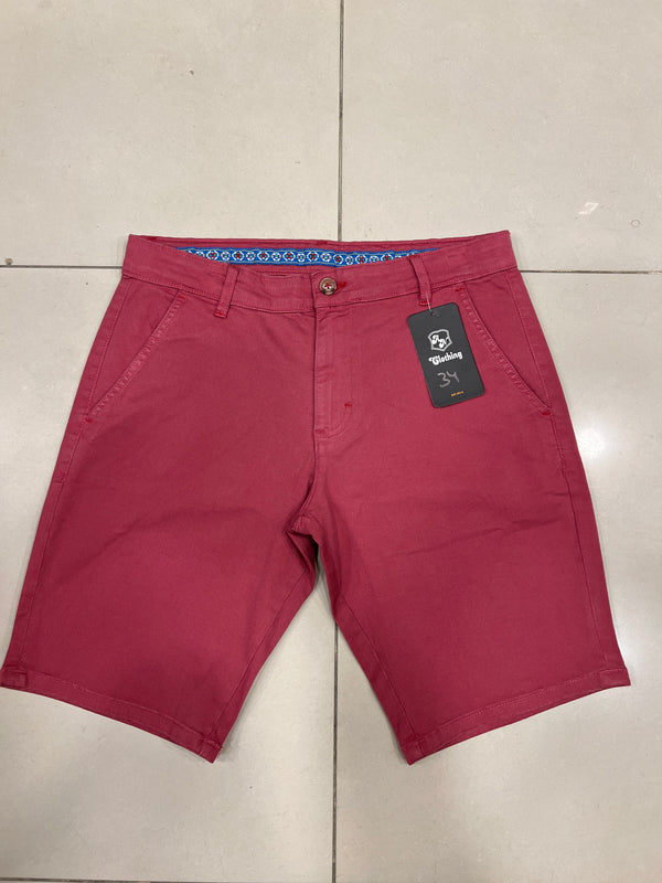 Men Stretchable Tea Pink Chino Short