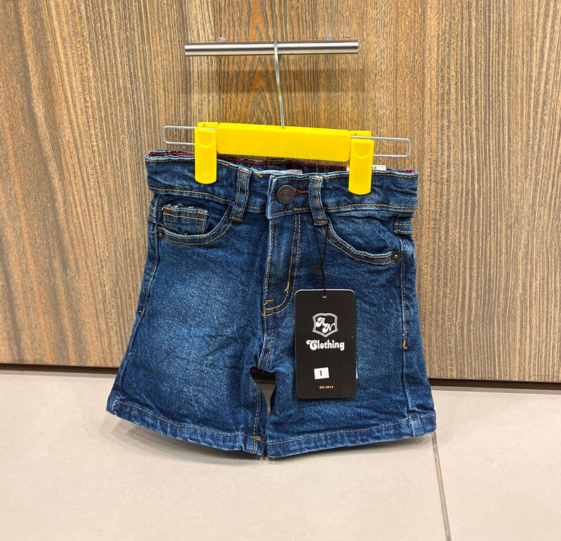  Boys Denim Shorts Button