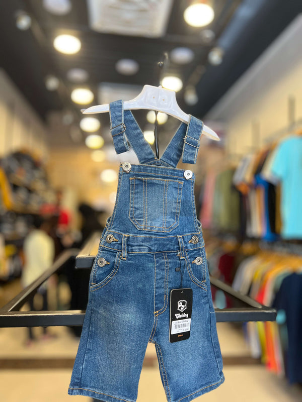 Kids Denim Shorts Rompers