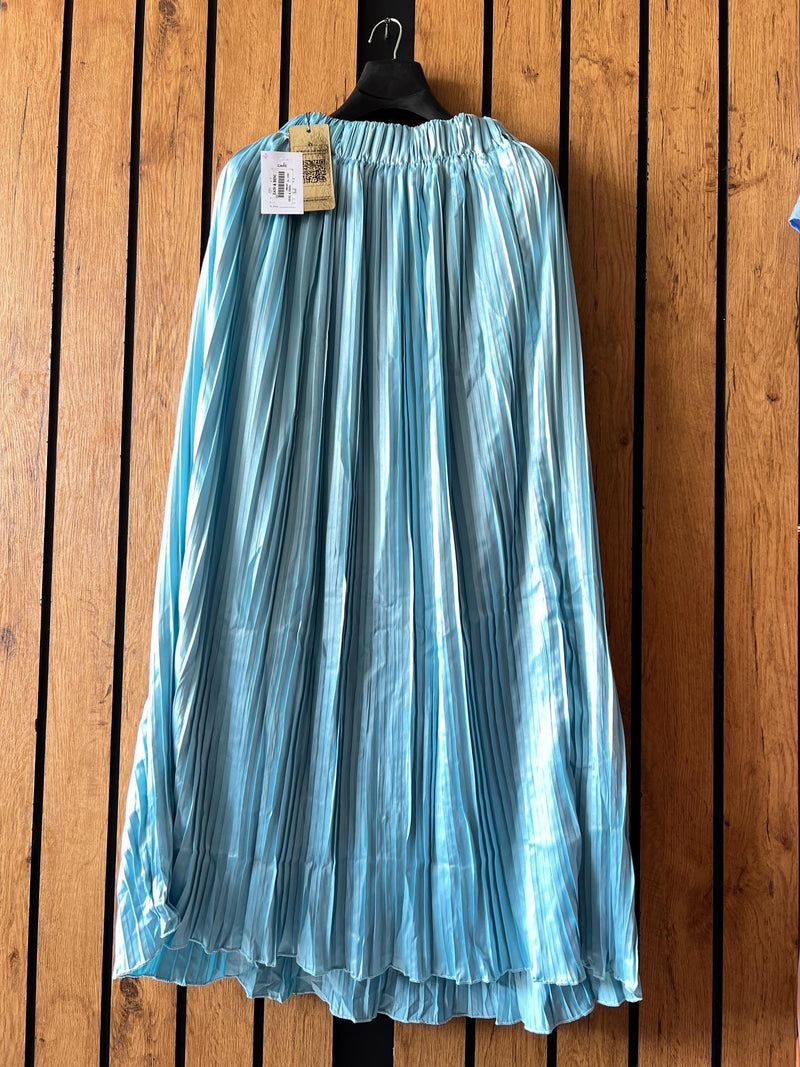 Women Sky Blue Long Skirts