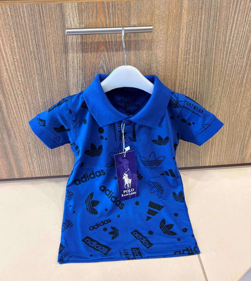 Boys Adidas Printed Polo T shirts