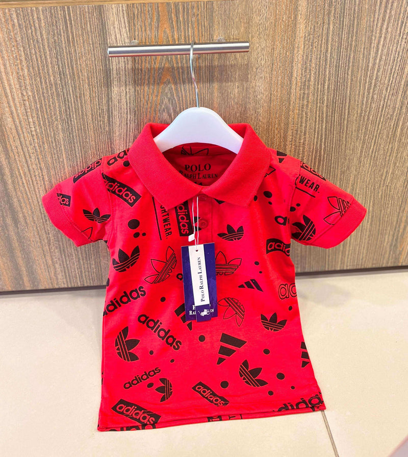 Boys Adidas Printed Polo T shirts