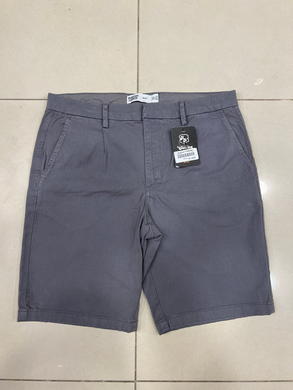  Grey Cotton Chino Shorts