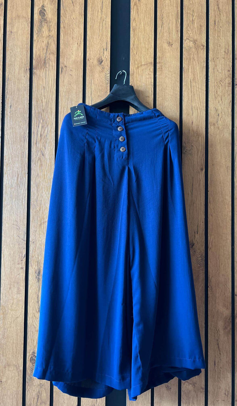 Ladies Royal Blue Buttons Style Skirts