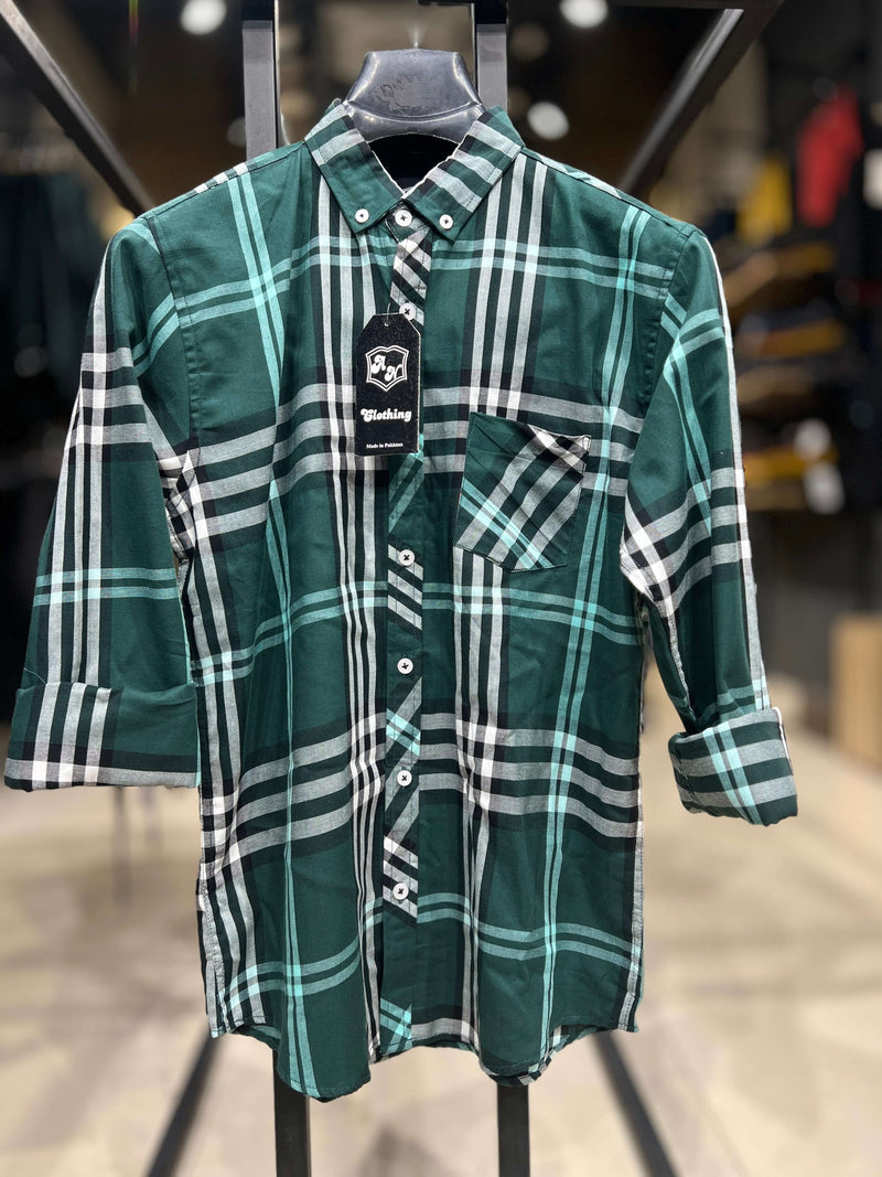 Men's Casual Plaid Shirt